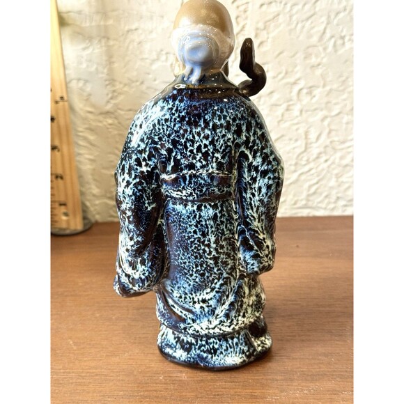 Vintage Wanjiang Wucai Porcelain Pottery Immortal God Longevity Mud Men - Picture 4 of 10